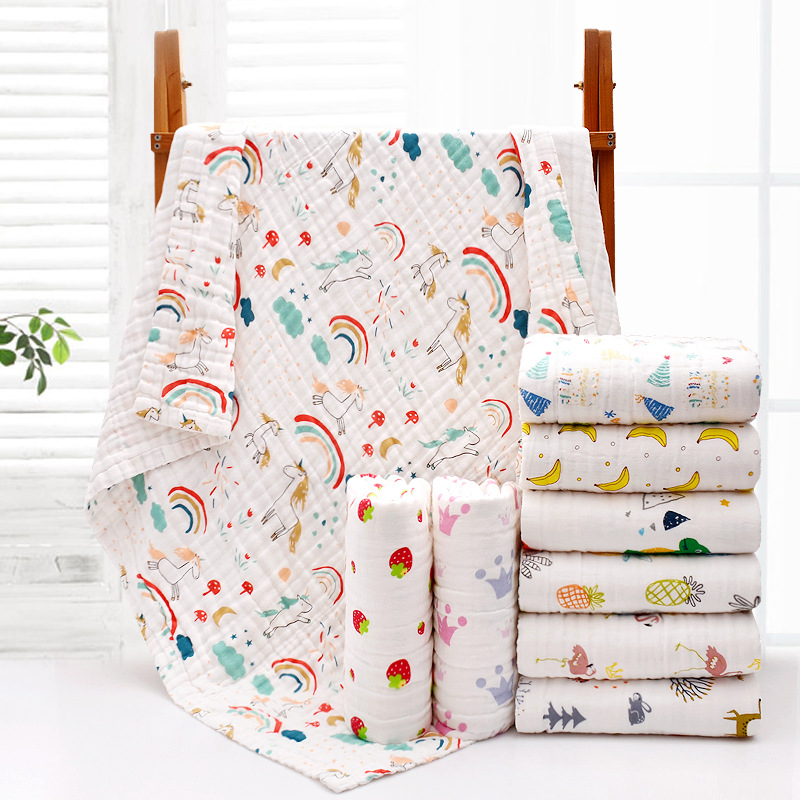 Baby Swaddle Blanket - Toallita infantil de gasa de 4