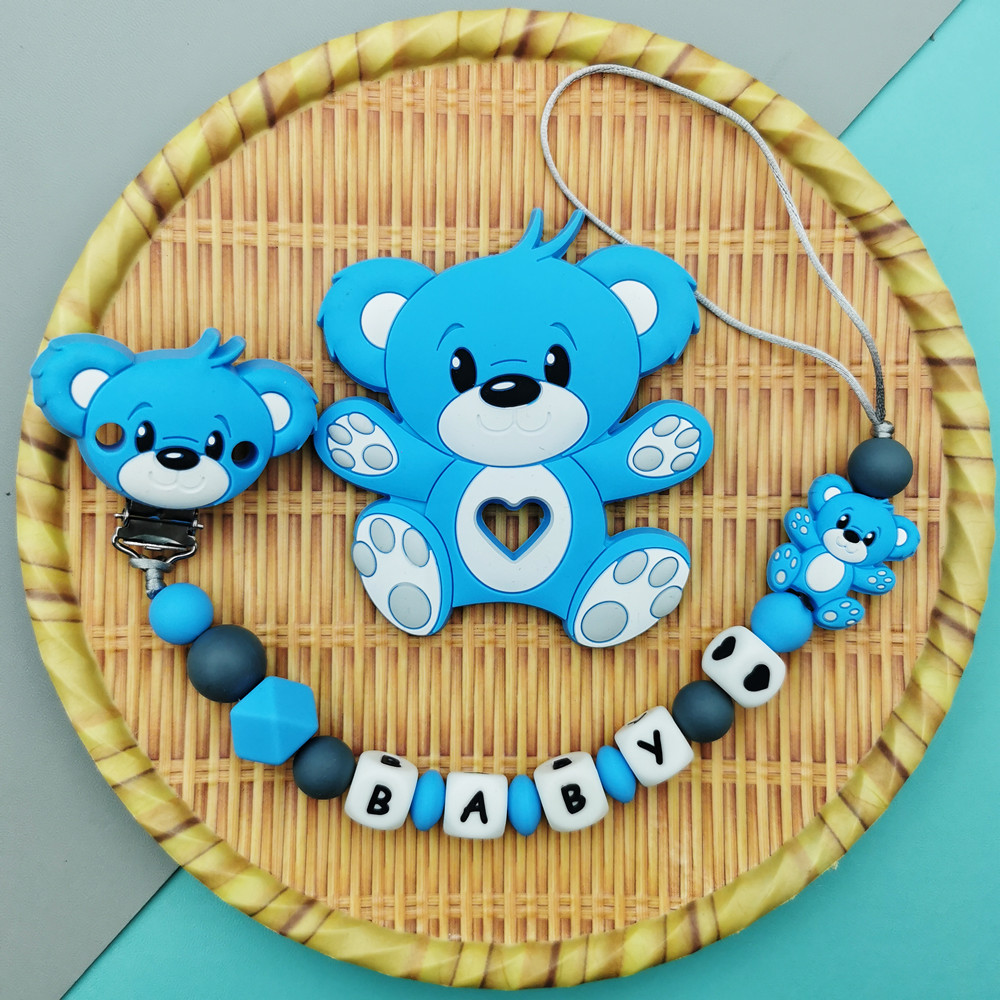 Baby Teethers - Personalizado inglés ruso silicona letra nombre