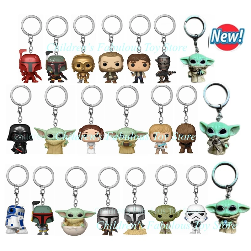 Baby Yoda Products - 29 estilos FUNKO Llaveros Star wars