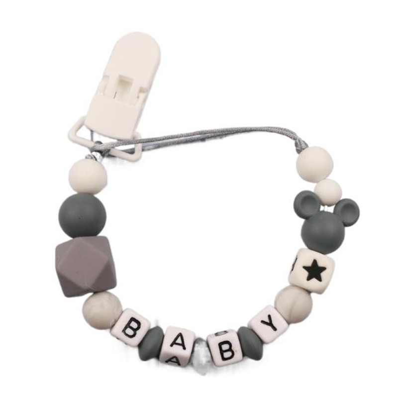Baby Teethers - Clip de silicona para chupete con