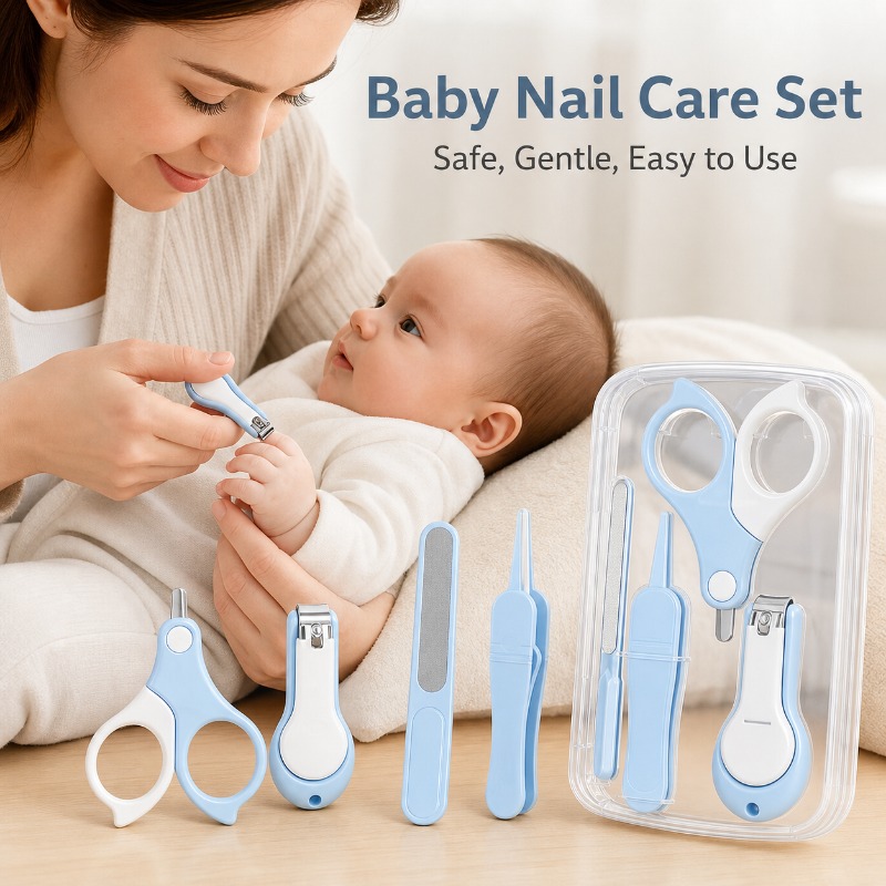 Baby Products Specials - Juego de 4 Cortauñas Antiaplastamiento para